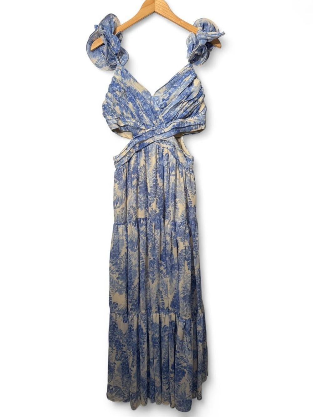 ASTR The Label Blue Floral Dress